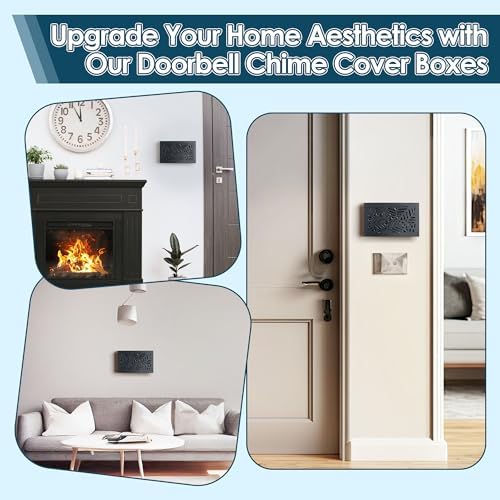 Saillong Doorbell Chime Cover Box Only Black