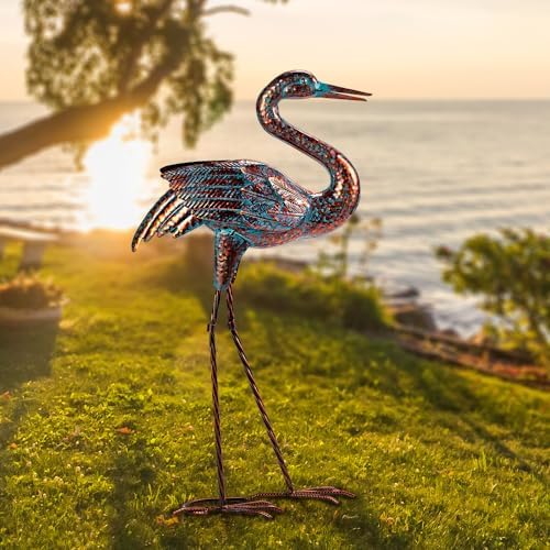Natelf Garden Crane Statues Outdoor Decor