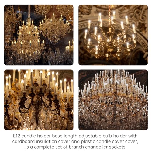 RTNLIT 4 Inch Chandelier Candle Sleeve Replacement