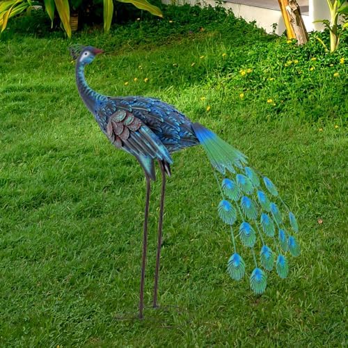 VEWOGARDEN Peacock Garden Sculpture Set