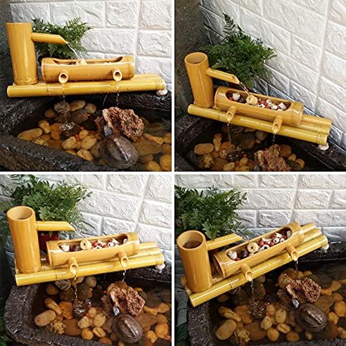 Bamboo Fountain Outdoor Garden Decoration with Water Pump