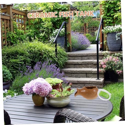 Mini Ceramic Jar Water Fountain for Garden and Aquarium