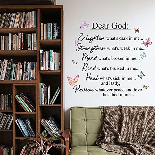 Inspirational Quotes Vinyl Wall Decal for Bedroom Living Room