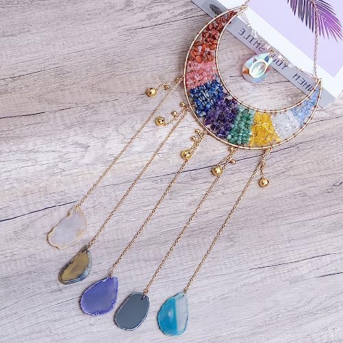 Dreamsum Crystal Agate Dream Catcher Tree of Life Wall Hanging
