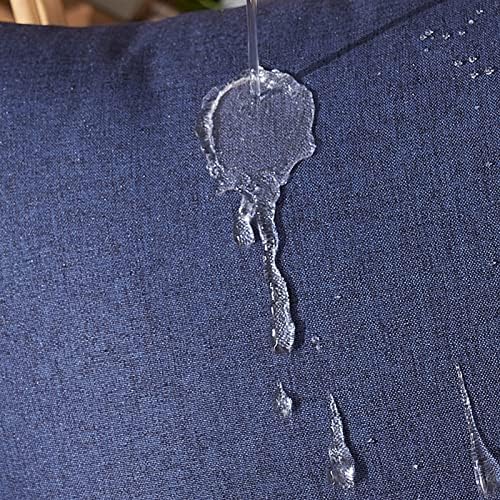 Woaboy Set of 2 Waterproof Throw Pillow Covers for Outdoor Use