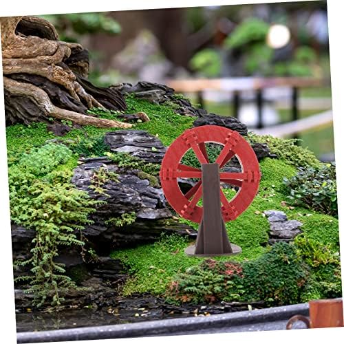BESPORTBLE Miniature Rotating Water Wheel Fountain Decor