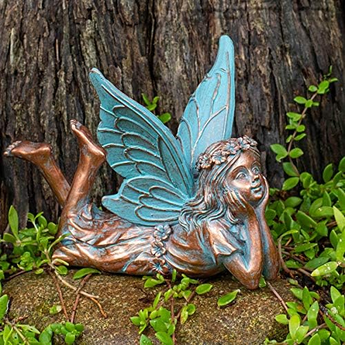 BRECKS Relaxing Fairy Statue for Garden
