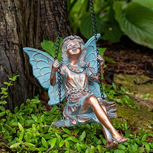 BRECKS Swinging Fairy Garden Statue