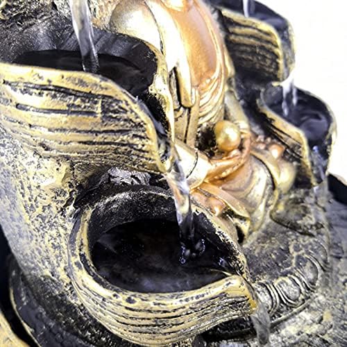 FECAMOS Tabletop Buddha Waterfall Fountain Kit
