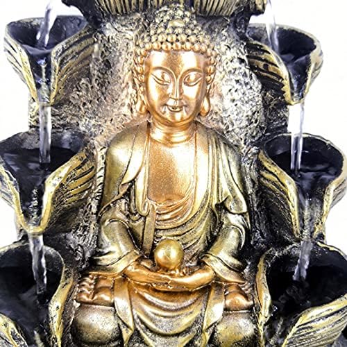 FECAMOS Tabletop Buddha Waterfall Fountain Kit