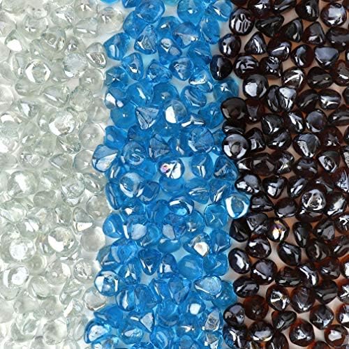 Stanbroil 10 Pound Blended Fire Glass Diamonds