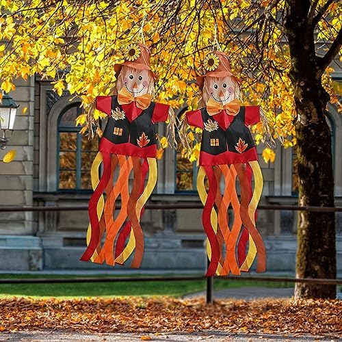 Scarecrow Windsock - Fun Fall Decor for Yard