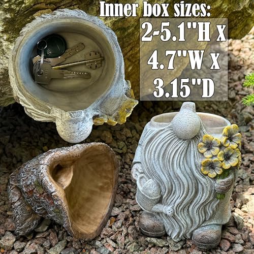 Mood Lab Key Hider Garden Gnome - 925 Inch Outdoor Statue