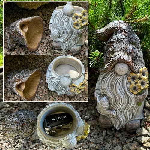 Mood Lab Key Hider Garden Gnome - 925 Inch Outdoor Statue