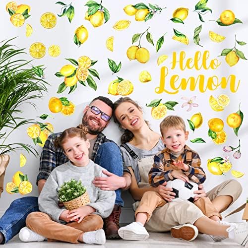 Haull 6 Sheet Lemon Wall Decals Peel and Stick